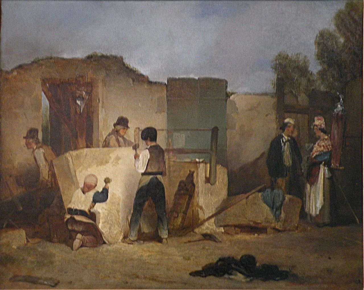 Alexandre - Gabriel Decamps, Gli scalpellini, Museo Malraux (MuMa), Museo delle Belle Arti, La Havre